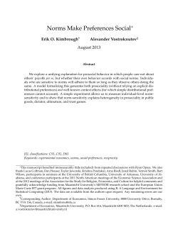 Norms Make Preferences Social