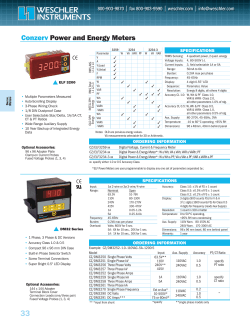 Conzerv Power and Energy Meters