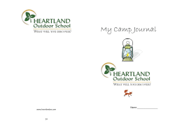 Camp Journal - Heartland Outdoor School