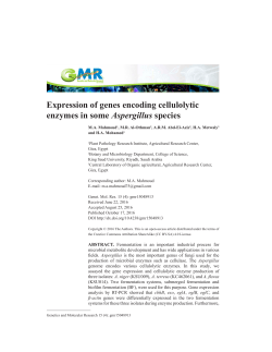 Expression of genes encoding cellulolytic enzymes in some