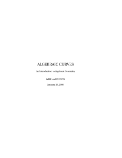 Algebraic Curves