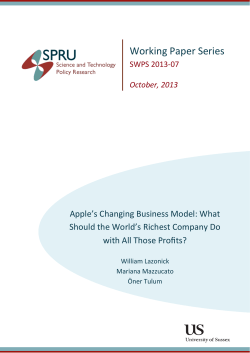 Apple`s changing business model: what should the world`s richest