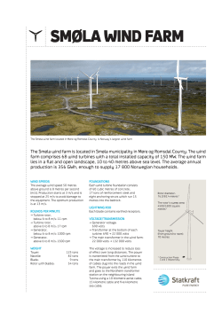 sm&oslash;la wind farm