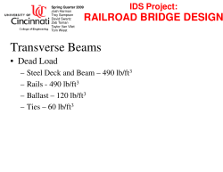 RAILROAD BRIDGE DESIGN