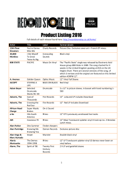 Product Listing 2016
