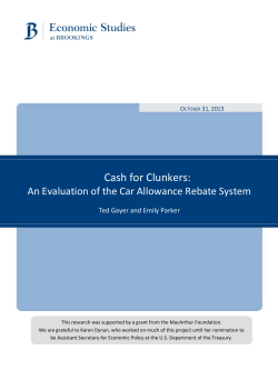 Cash for Clunkers