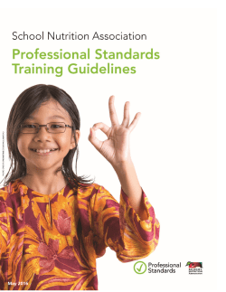Professional Standards Training Guidelines
