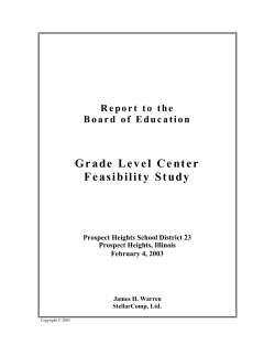 Grade Level Center Feasibility Study