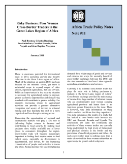 Africa Trade Policy Notes Note #11