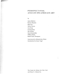 perspectives: angles on african art