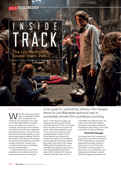 The Les Mis&eacute;rables Sound Team: Part 1