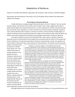 Adaptations of Barbecue - Mercer University Library