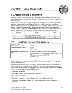 Chapter 17: Lead-based Paint