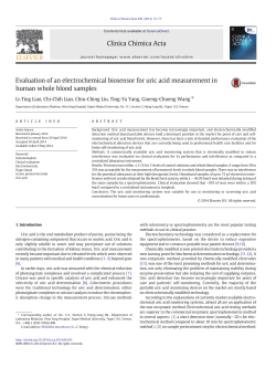 Electrochemical Biosensor for Uric Acid Measurement in Human