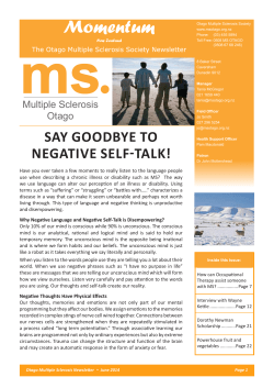 SAY GOODBYE TO NEGATIVE SELF
