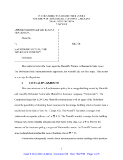 Henderson v. Nationwide Mutual Fire Insurance Company