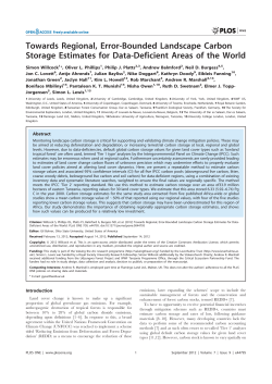 Towards Regional, Error-Bounded Landscape Carbon Storage
