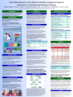 Scientific poster example - World Health Organization
