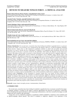 devices to measure tongue force - a critical analysis