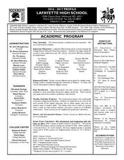 2016-2017 School Profile - Rockwood School District