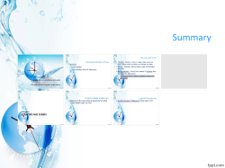 Time and Function Notes