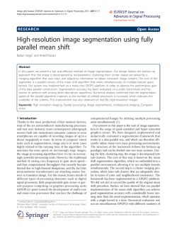 High-resolution image segmentation using fully parallel mean shift