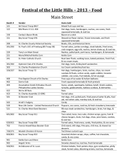 Festival of the Little Hills &ndash; 2013 &ndash; Food Main Street