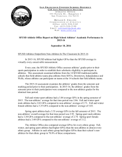 detailed report - CIF San Francisco Section