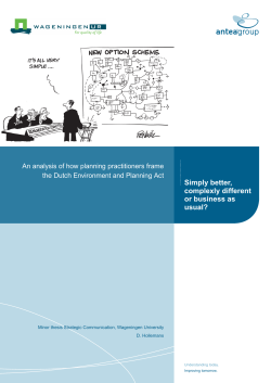 Simply better, complexly different or business as usual? | cpt