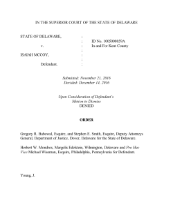 ID No. 1005008059A v. - Delaware Courts