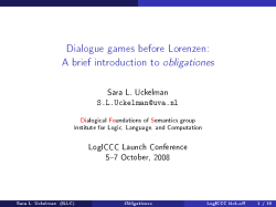 Dialogue games before Lorenzen: A brief introduction to obligationes