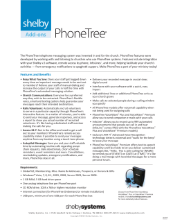 PhoneTree - Shelby Systems