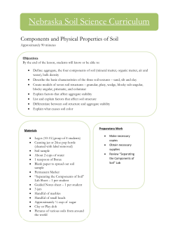 Components and Physical Properties of Soil