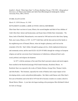 STARR, ELLEN GATES March 19, 1859