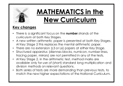 Calculation Forum - Wicklewood Primary School