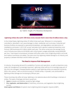 Lightning strikes the earth 100 times every second: that`s more than