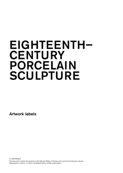 eighteenth&ndash; century porcelain sculpture