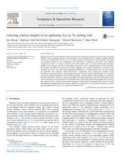 Learning criteria weights of an optimistic Electre Tri sorting rule