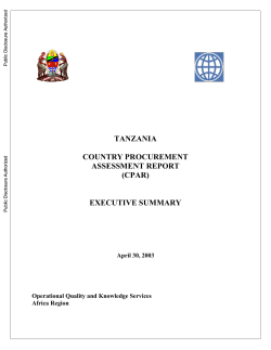 cpar - World bank documents