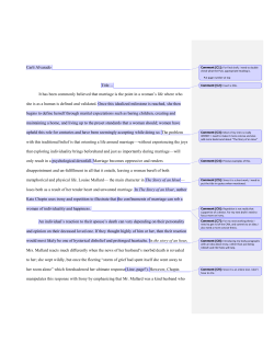 First Draft with Commentary