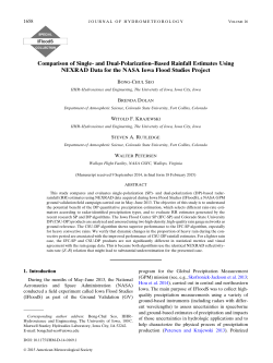 Comparison of Single- and Dual-Polarization&ndash;Based Rainfall