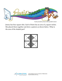 Jessica has four square tiles. Each of them has an area of 4 square