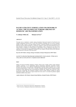 david`s strategy formulation framework in action