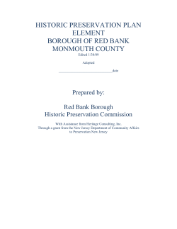 Historic Preservation Plan Element 2009