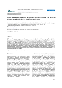 Fifteen miles on the Erie Canal: the spread of Hemimysis anomala