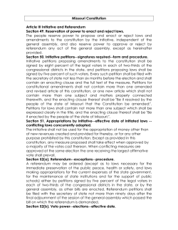 Constitutional and Statutory Provisions