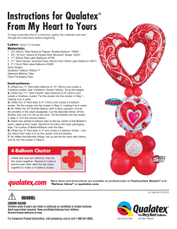 Instructions for Qualatex&reg; From My Heart to Yours