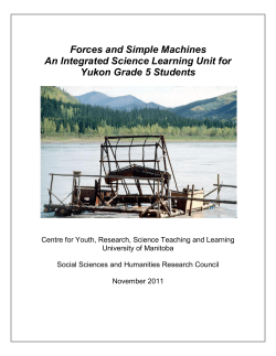 Forces and Simple Machines An Integrated Science