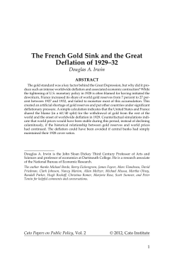 The French Gold Sink and the Great Deflation of 1929&ndash;32