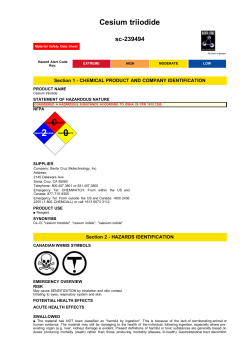 Cesium triiodide - Santa Cruz Biotechnology